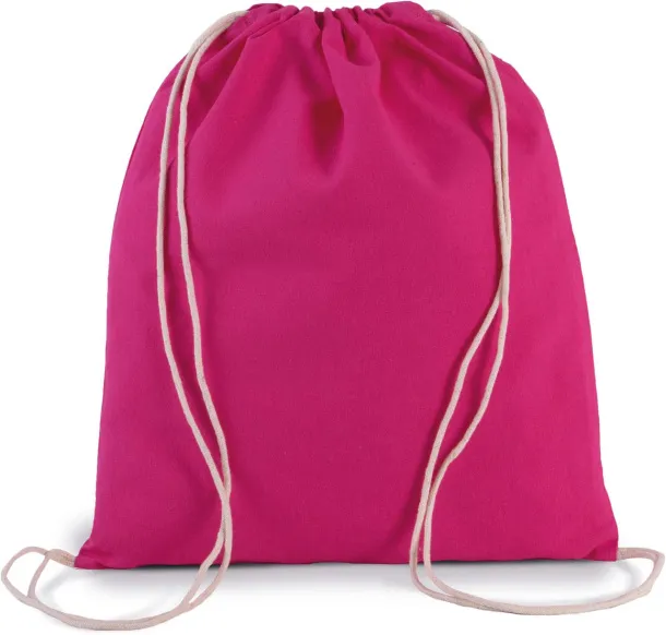  ORGANIC COTTON SMALL DRAWSTRING BAG - Kimood Hibiscus Red