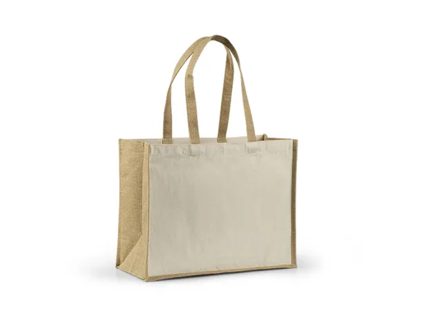 TAHITI cotton shopping bag - BRUNO Cream Bež