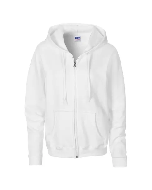  HEAVY BLEND™ LADIES' FULL ZIP HOODED SWEATSHIRT - Gildan White