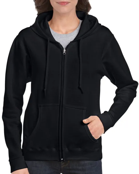  HEAVY BLEND™ LADIES' FULL ZIP HOODED SWEATSHIRT - Gildan Black
