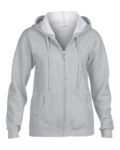  Ženska hoodica s patentom - Gildan Sport Grey