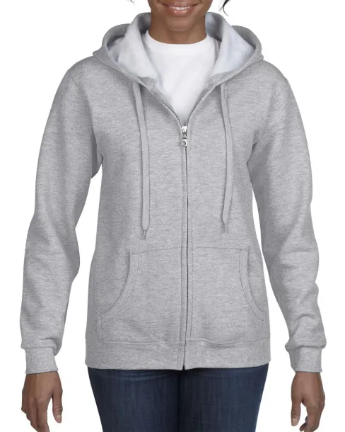  Ženska hoodica s patentom - Gildan Sport Grey