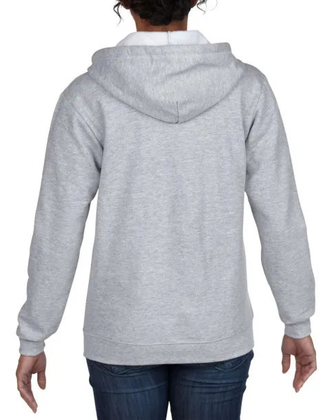  Ženska hoodica s patentom - Gildan Sport Grey