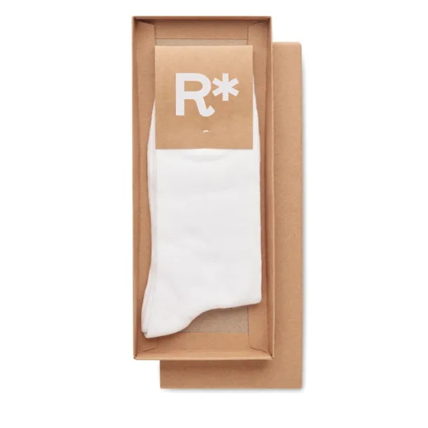 TADA L Pair of socks in gift box L White