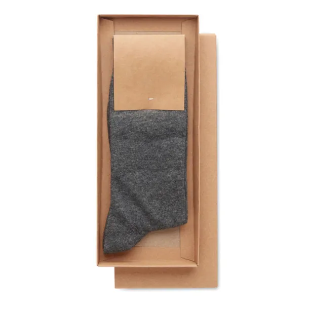 TADA L Pair of socks in gift box L stone grey