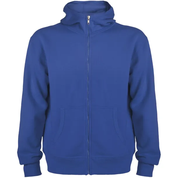 Montblanc unisex hoodie s punim patentnim zatvaračem, 280 g/m² - Roly Kraljevski plava