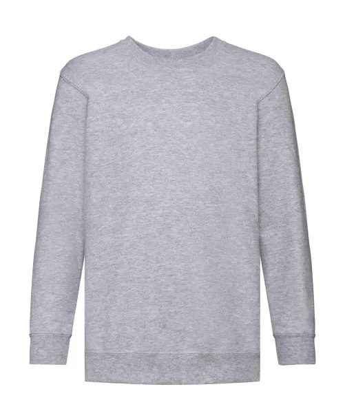  Klasični dječji pulover - Fruit of the Loom Heather Grey