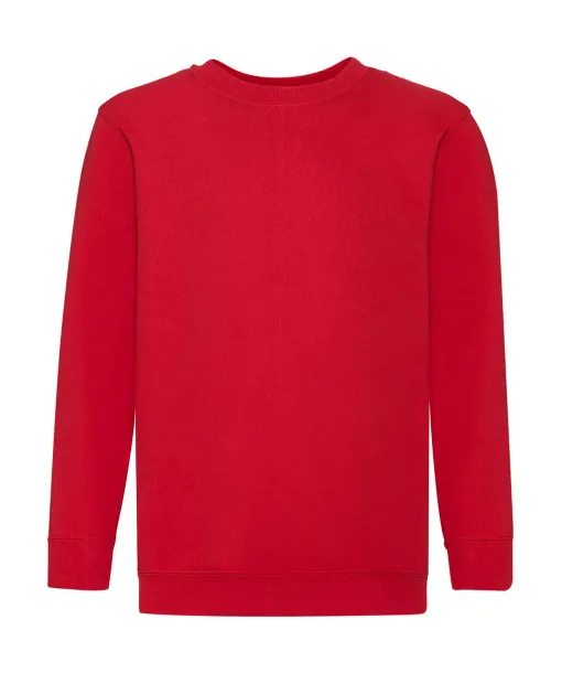  Klasični dječji pulover, 280 g/m² - Fruit of the Loom Crvena