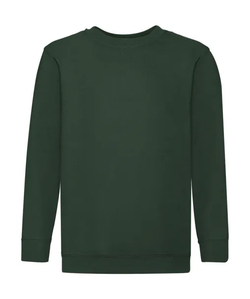  Klasični dječji pulover - Fruit of the Loom Zelena