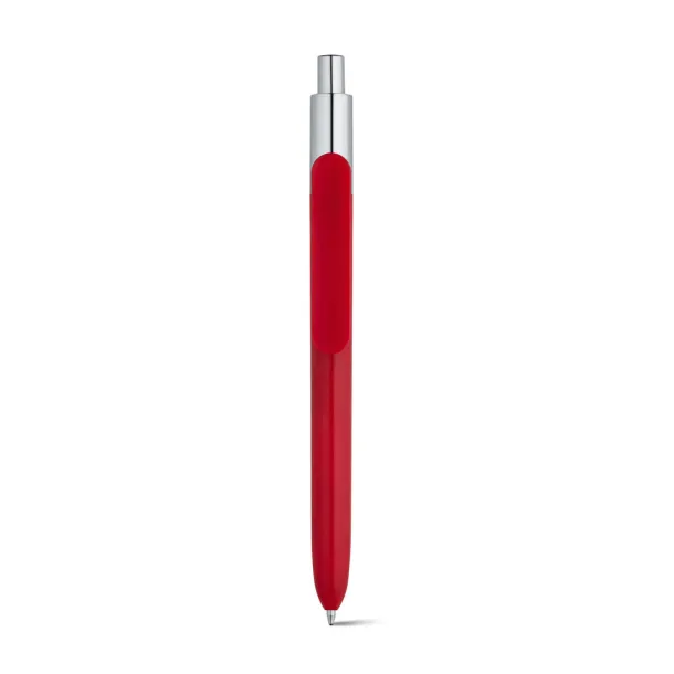 KIWU Chrome ABS ballpoint with shiny finish and top with chrome finish Red