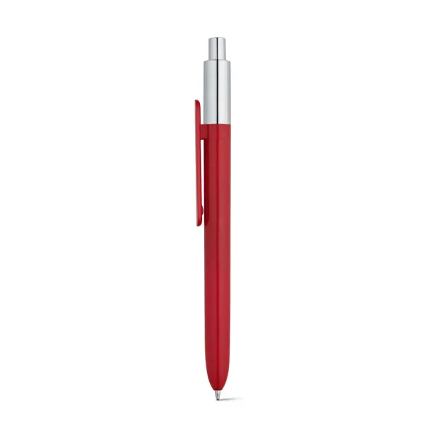 KIWU Chrome ABS ballpoint with shiny finish and top with chrome finish Red