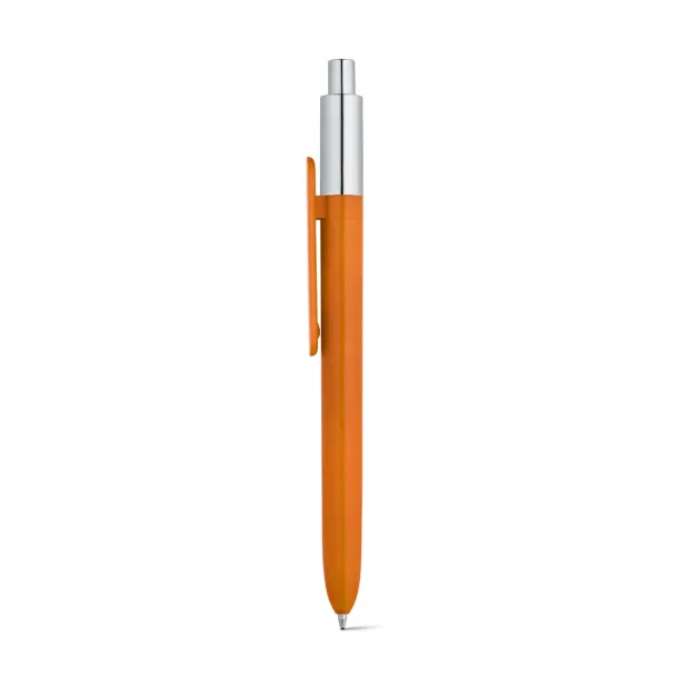 KIWU Chrome ABS ballpoint with shiny finish and top with chrome finish Orange