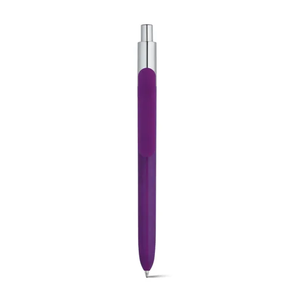 KIWU Chrome ABS ballpoint with shiny finish and top with chrome finish Purple