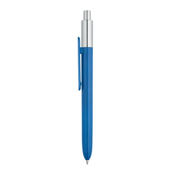 KIWU Chrome ABS ballpoint with shiny finish and top with chrome finish Light blue