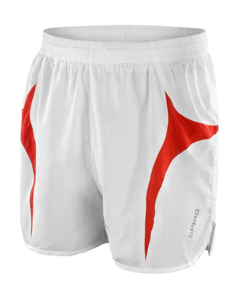  Unisex Micro Lite Running Shorts - Spiro Bijela Crvena