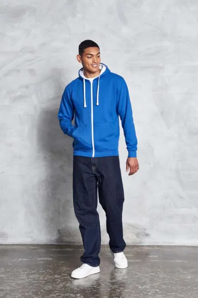  Sveučilišna hoodica s patentom, 280 g/m2 - Just Hoods Ljubičasta Sun Yellow