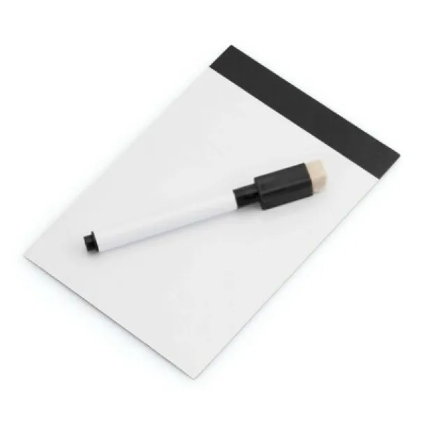  Magnetic writing board, marker with felt tip, eraser black