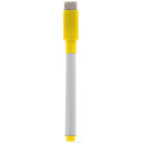  Magnetic writing board, marker with felt tip, eraser yellow