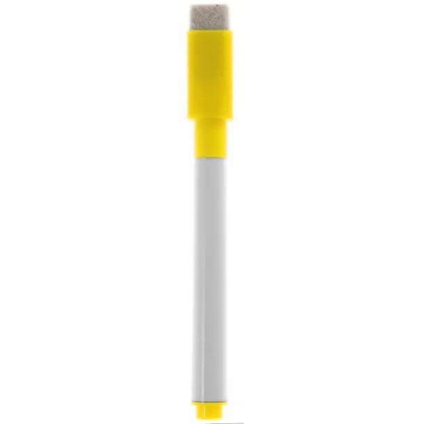  Magnetic writing board, marker with felt tip, eraser yellow