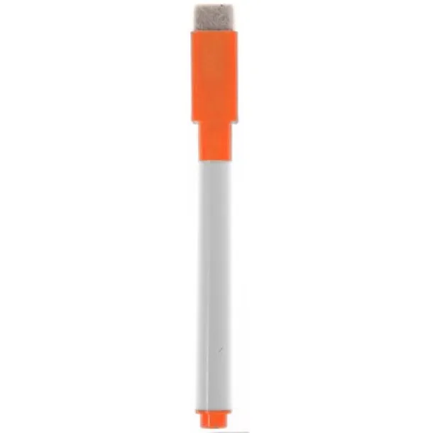  Magnetic writing board, marker with felt tip, eraser orange