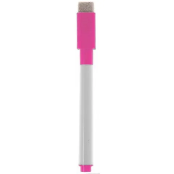  Magnetic writing board, marker with felt tip, eraser pink