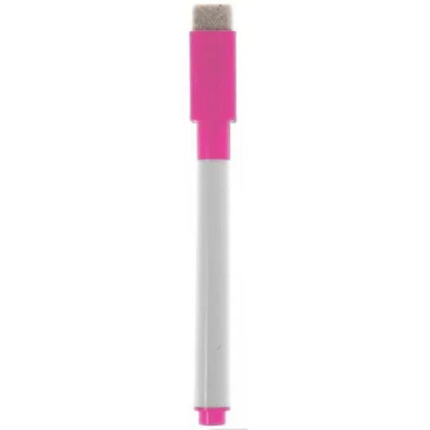  Magnetic writing board, marker with felt tip, eraser pink