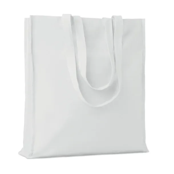 PORTOBELLO Cotton shopping bag w/ gusset White