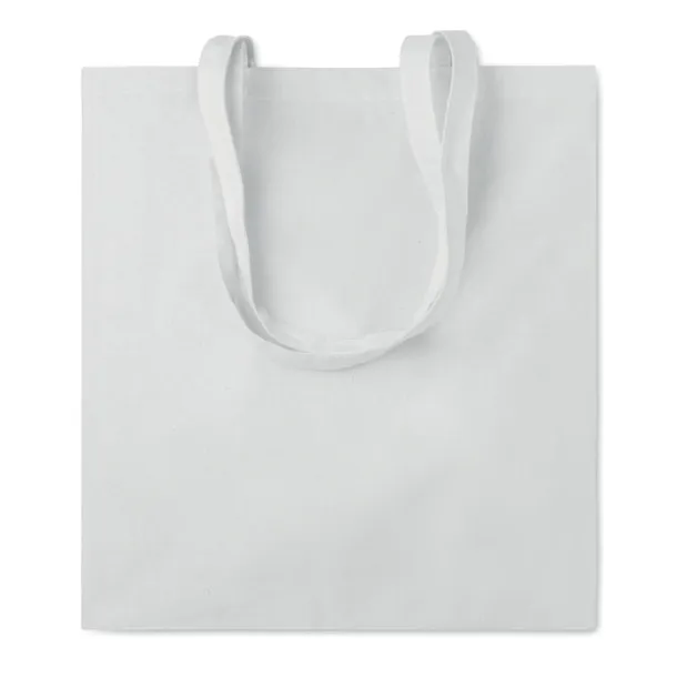 PORTOBELLO Cotton shopping bag w/ gusset White