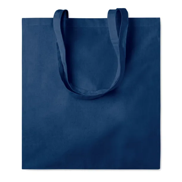 PORTOBELLO Cotton shopping bag w/ gusset Blue