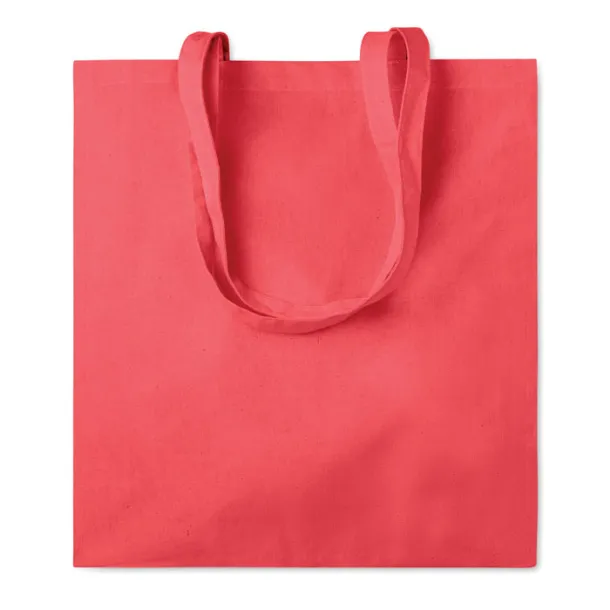 PORTOBELLO Cotton shopping bag w/ gusset Red