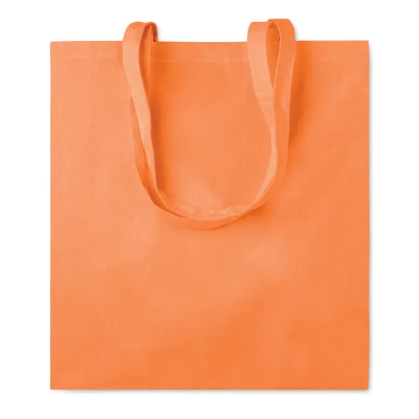 PORTOBELLO Cotton shopping bag w/ gusset Orange