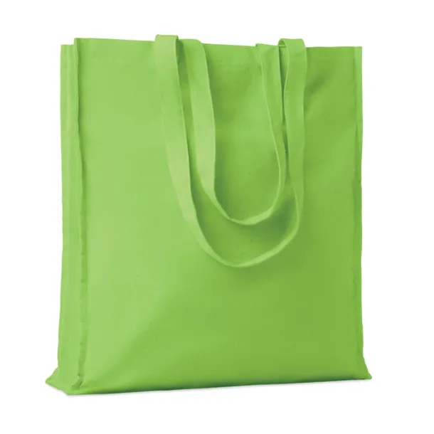 PORTOBELLO Cotton shopping bag w/ gusset Lime