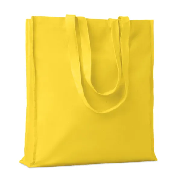 PORTOBELLO Cotton shopping bag w/ gusset Yellow