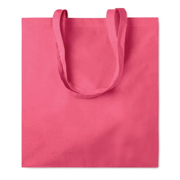 PORTOBELLO Cotton shopping bag w/ gusset Fuchsia