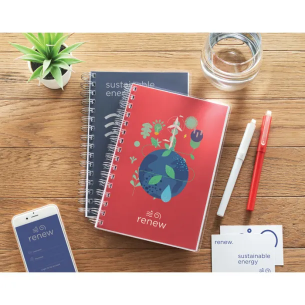 ANOTATE A5 RPET notebook recycled lined Red