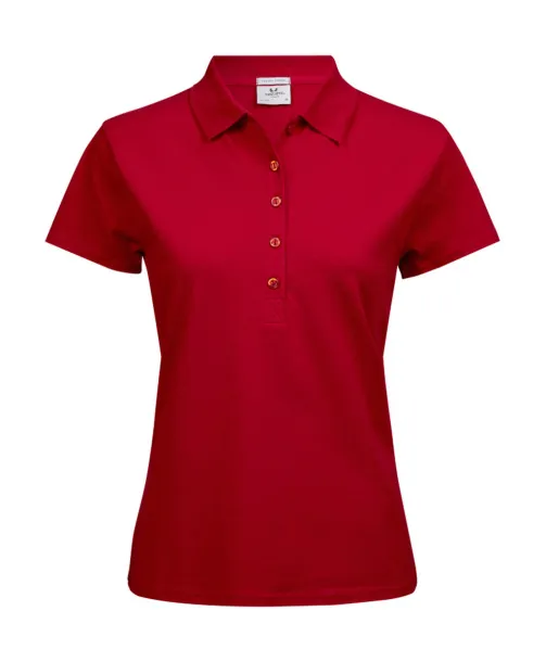  Ženska polo majica s elastinom, 215 g/m² - Tee Jays Crvena