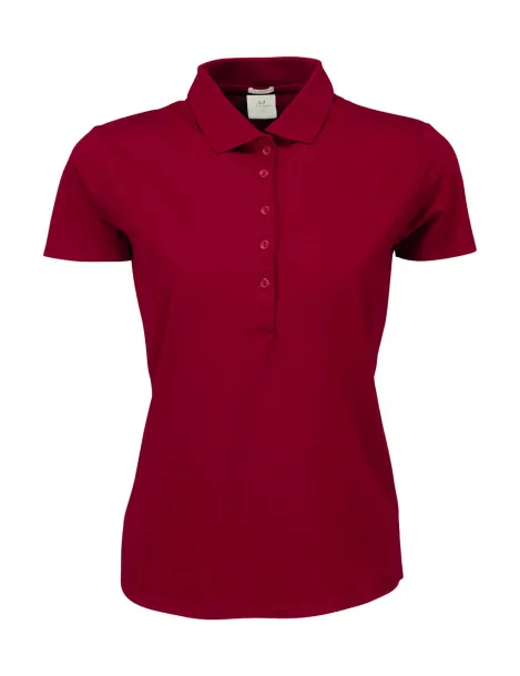  Ladies Luxury Stretch Polo - Tee Jays Deep Red