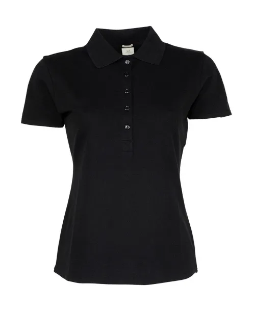  Ženska polo majica s elastinom, 215 g/m² - Tee Jays Crna