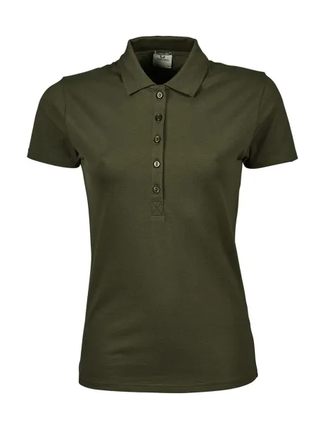  Ženska polo majica s elastinom, 215 g/m² - Tee Jays Maslinasta