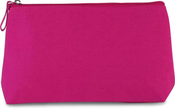  COTTON CANVAS TOILETRY BAG - Kimood Fuchsia