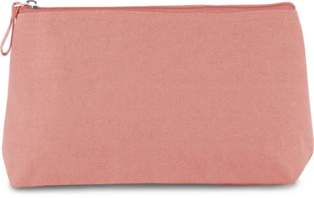  COTTON CANVAS TOILETRY BAG - Kimood Dusty Pink