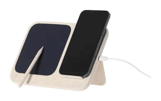 Artic writing tablet and wireless charger Natural