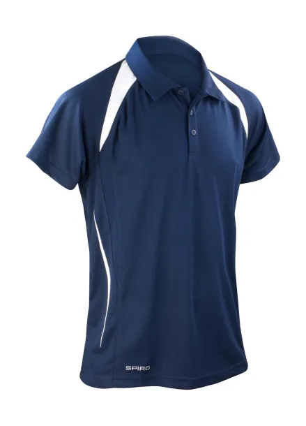  Muška sportska polo majica, 145 g/m² - Spiro Mornarsko plava Bijela