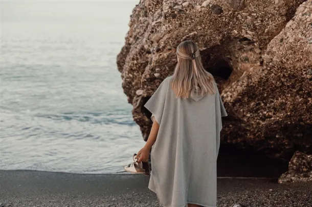  VINGA Tolo hamam terry towel - Vinga grey, off white 11-0606 TPG