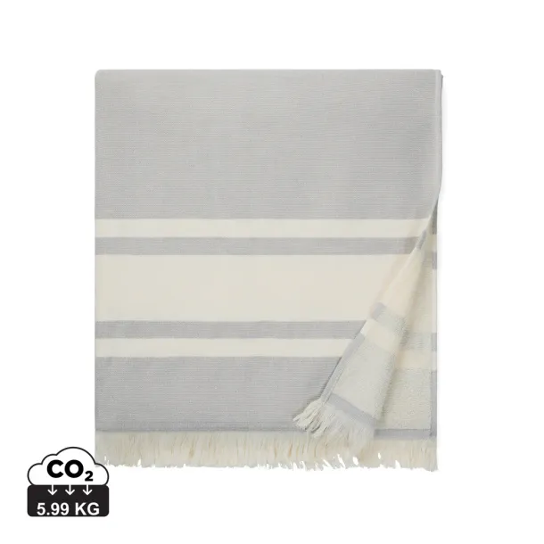  VINGA Tolo ručnik od hammam frotira, 360 g/m2 - Vinga grey, off white 11-0606 TPG