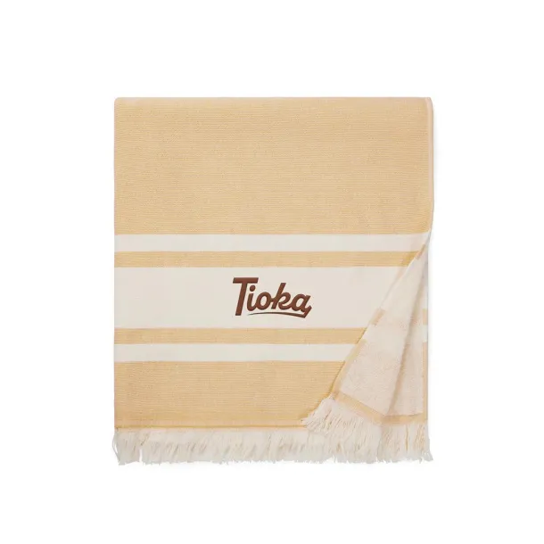  VINGA Tolo ručnik od hammam frotira, 360 g/m2 - Vinga yellow, off white 11-0606 TPG