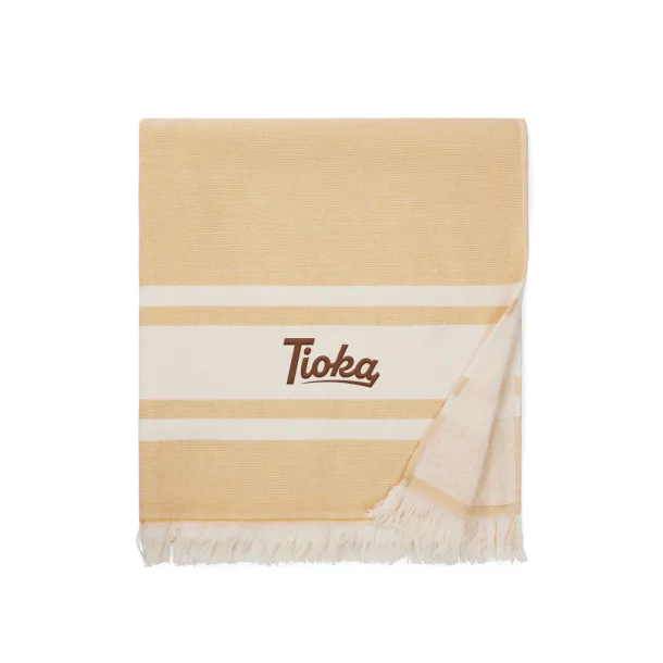 VINGA Tolo ručnik od hammam frotira, 360 g/m2 - Vinga yellow, off white 11-0606 TPG