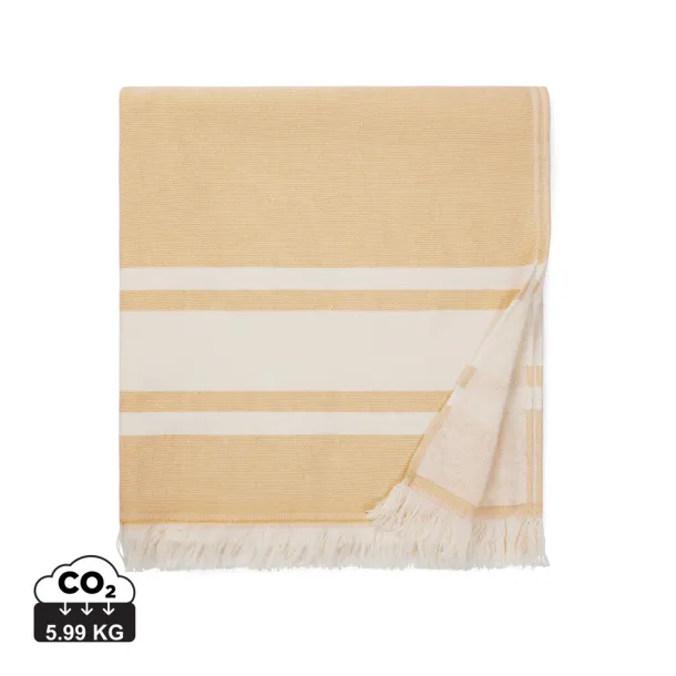  VINGA Tolo ručnik od hammam frotira, 360 g/m2 - Vinga yellow, off white 11-0606 TPG