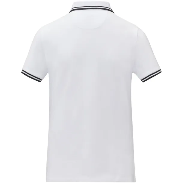 Amarago short sleeve women's tipping polo - Elevate Life White