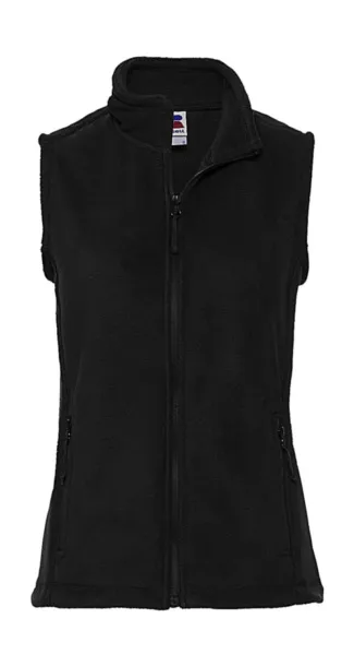  Ladies' Gilet Outdoor Fleece - Russell  Black